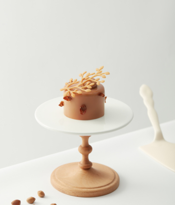 caramel milk tea cream mousse recipe image portrait